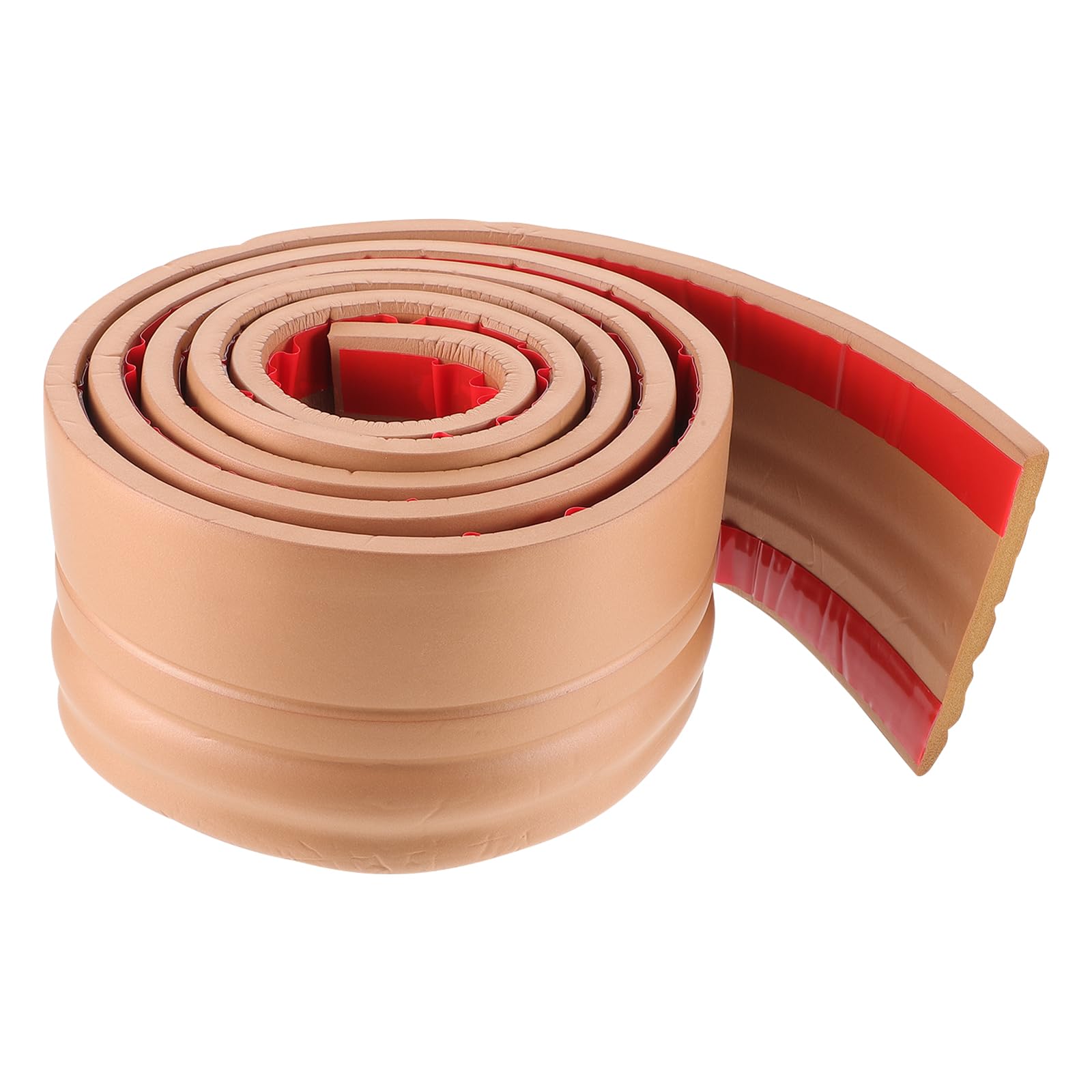 Listwa przypodłogowa listwy przypodłogowej, Osłony listew przypodłogowych Samoprzylepna listwa przypodłogowa NBR 10x0,7 cm x 2 metry 1 rolka wielokolorowa(Light Brown)