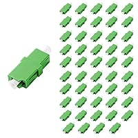 Vista 17 de 50 unids LC a LC acopladores, adaptadores de fibra óptica dúplex conectores de cable para APC cara final con panel de montaje de ala