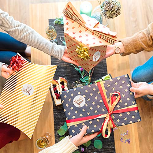 1.5 Inch Thank You Stickers , 500 Pcs Sealing Stickers Thank You Label Tags For Boutiques,Giveaways,Envelope Seals, Small Business,Wedding,Birthday,Party Gift Wrap Bag,Baking Packaging #TOP4