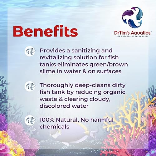 Miniatura 3 de DrTim's Aquatics Re-Fresh para acuarios de arrecife  100% natural desinfectante y revitalizador para peceras solución acondicionadora agua fresca,
