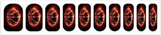 Basketball in Fire Nail Strips Bundle Full Wrap Long Lasting Nail Polish Strips Easy Application and Removal Salon Quality Self Adhesive Art Stickers for Women Gifts