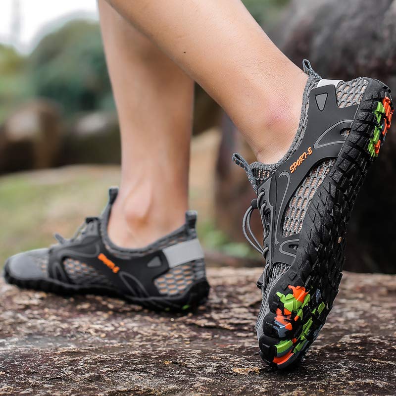 Water Shoes for Men Barefoot Non-Slip Quick-Dry Aqua Socks Lightweight Swim Shoes for Surfing, Swimming, Beach Sports, Kayaking, Diving4