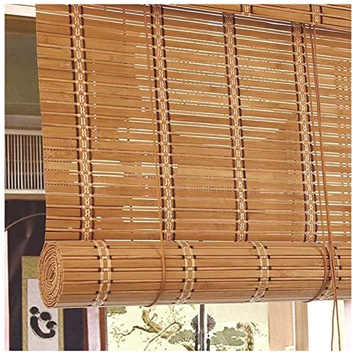 Xrdbfd Bamboo Roll-Up Window Blinds 110x200cm