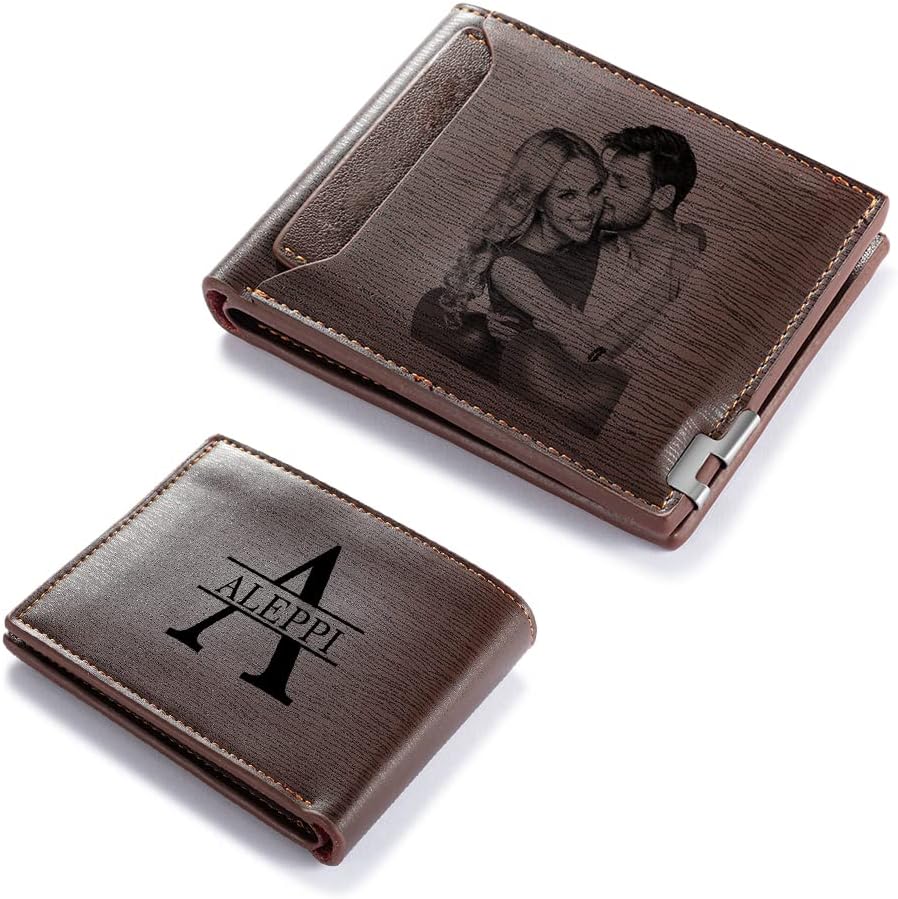 Personalisierte Geldbörse Herren mit Foto und Gravur