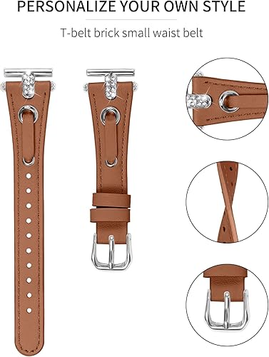 Miniatura 3 de DEALELE Correas compatibles con Samsung Galaxy Watch 66 Classic  55 Pro  44 ClassicGalaxy 3 1.614 in  Active 2, correa de repuesto de cuero con