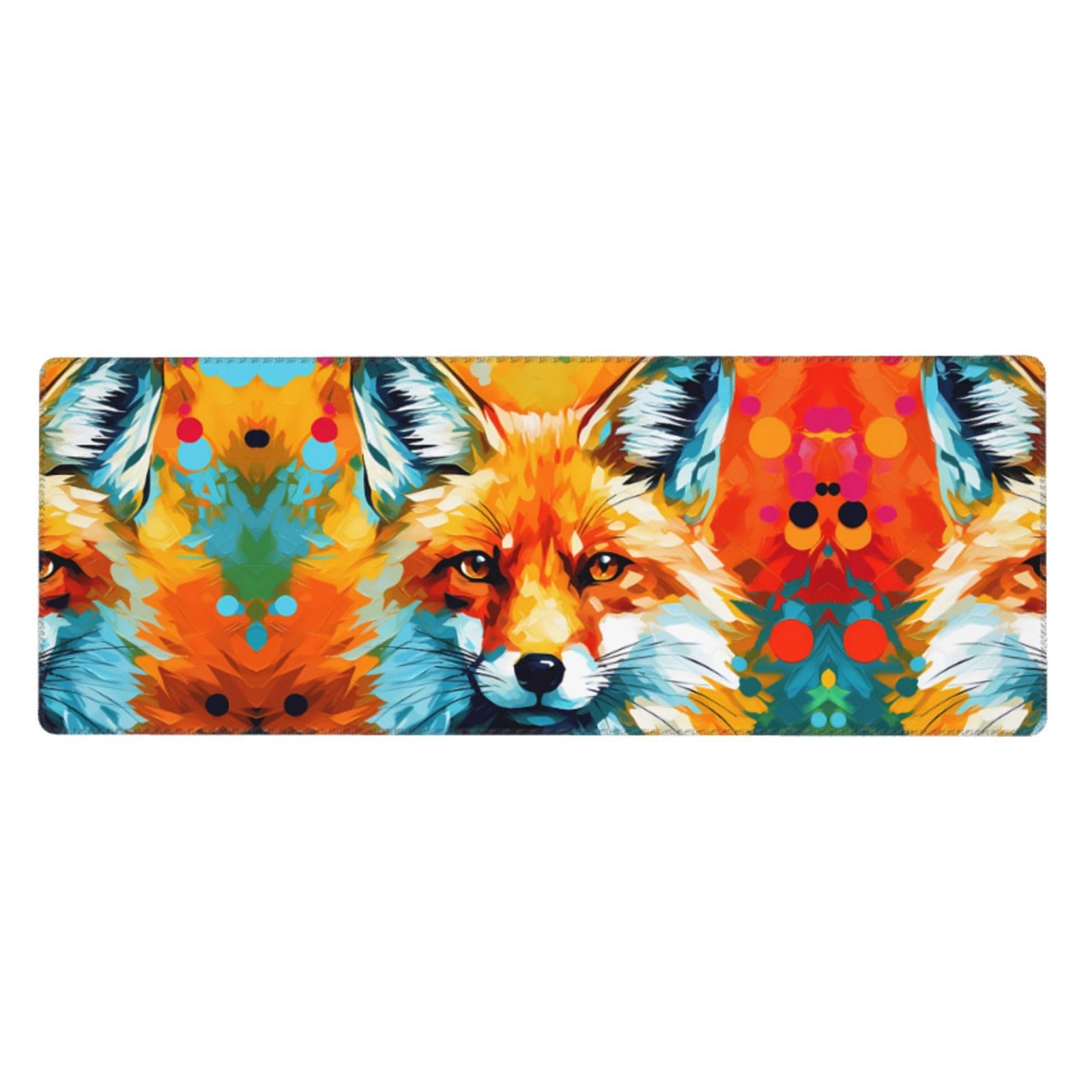 Tapis de souris renards imprimés protégeant les grands bureaux 80cm - 8