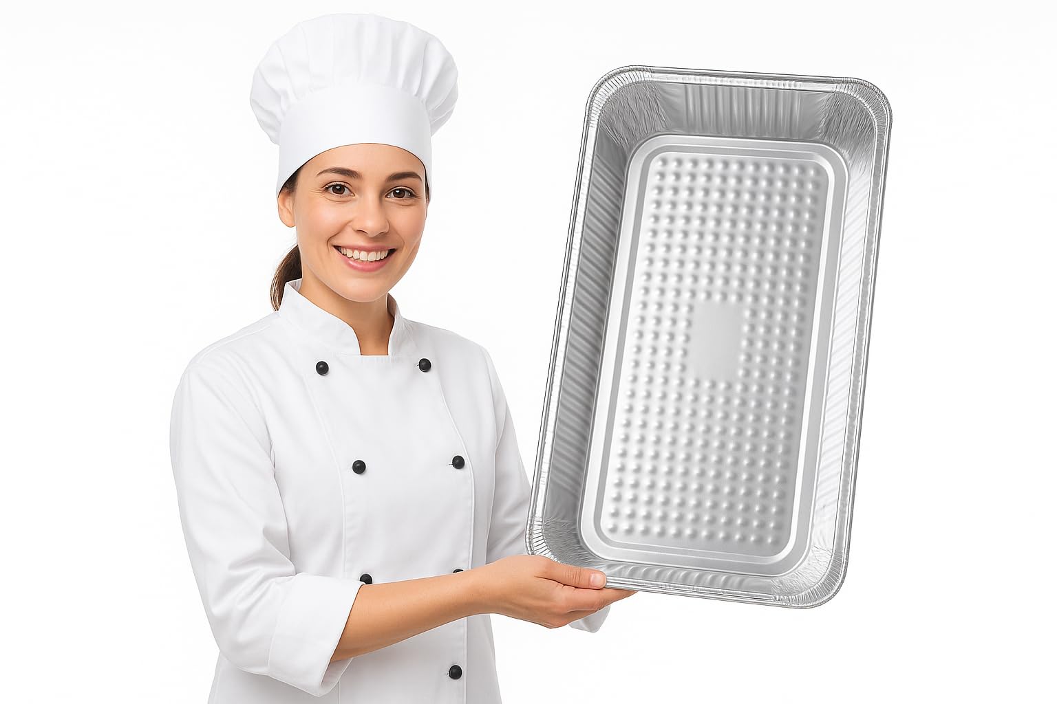 Jokolo Lot de 25 grands plateaux jetables en aluminium pour rôtissage, cuisson, pâtisserie, barbecue, réceptions et stockage des aliments 500 x 300 x 80 mm (Grande capacité 7800 ML)