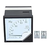 Frequency Tester Panel Frequency Tester, Analog Panel Meter Analog Meter Digital Multimeter 45-55Hz AC380V 1.5 Accuracy