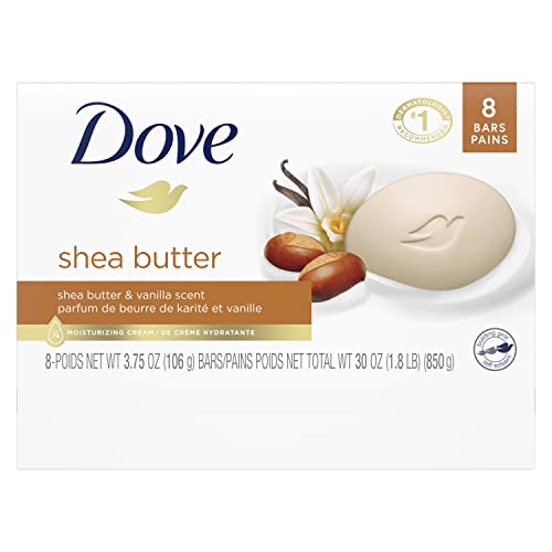 Dove 10011111076270 Beauty Bar Gentle Skin Cleanser Shea Butter 8 Bars Moisturizing For Gentle Soft Skin Care More Moisturizing Than Bar Soap 3.75 Oz thumb #1