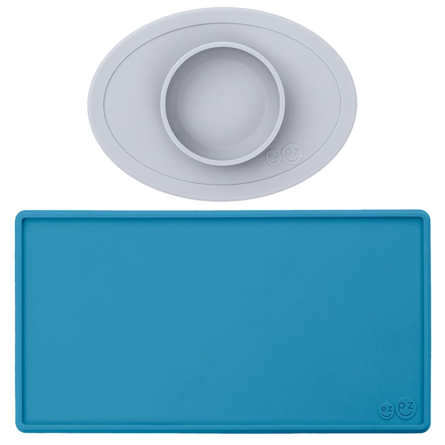 ezpz Tiny Placemat + Tiny Bowl - Baby Essentials mat and Bowl