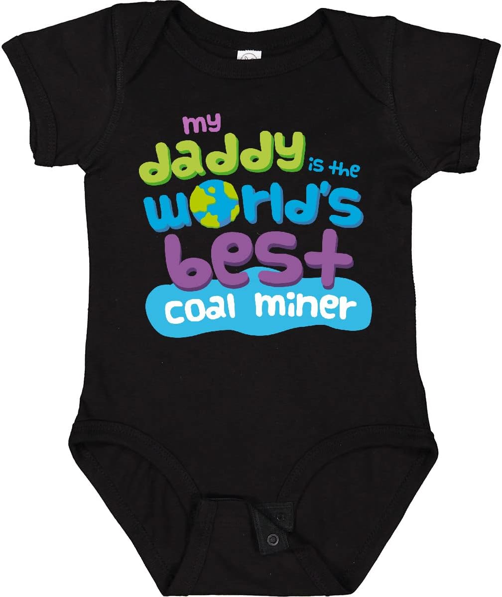 inktastic Worlds Best Coal Miner Daddy Baby Bodysuit