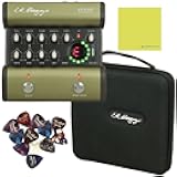 LR Baggs Venue DI Acoustic Guitar Effect Pedal Bundle w/ 12x Picks and Liquid Audio Polishing Cloth