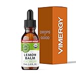 Vimergy Organic Lemon Balm Tincture Herbal Supplement - 175 mg of 10:1 Lemon Balm Extract per Serving, can be Used in Tea - USDA Certified Organic, Non-GMO, Alcohol-Free - 30 mL (1 mL/Serving)
