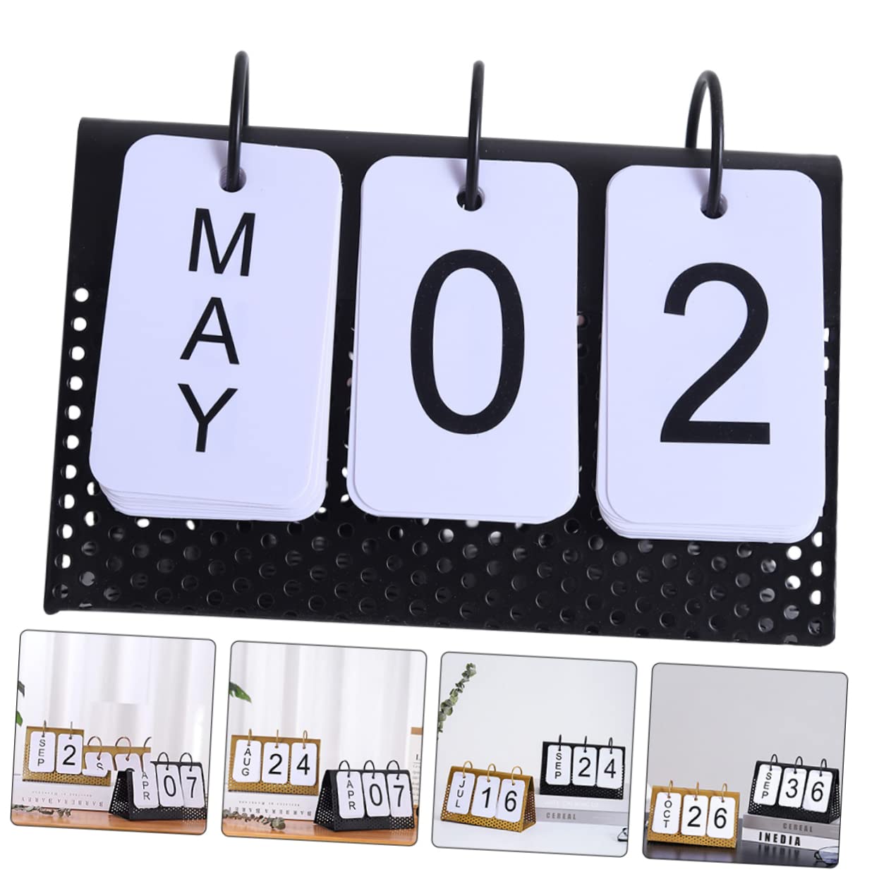 SEWACC 5stücke Metall Tischkalender Für Büro Und Zuhause Und Funktionales Design Als Schreibtisch Dekoration Datumserfassung Und Robust