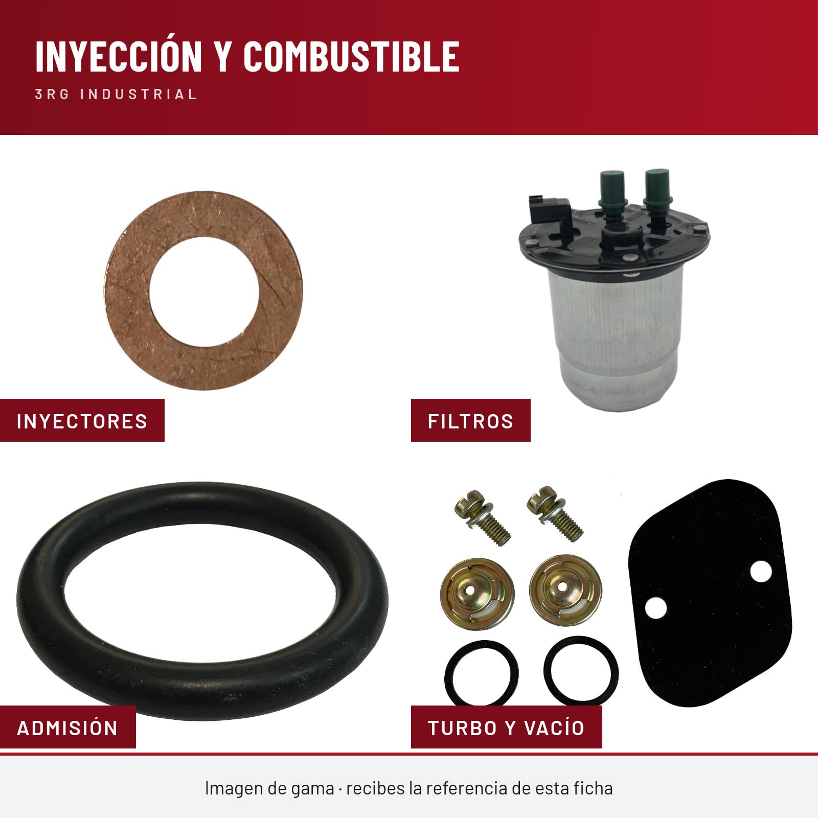 3RG INDUSTRIAL - Filtro Combustible Completo - OEM 46849581 - Piezas para Coche Recambios Motor y Otras Partes de Vehículo - Compatible con los distintos Modelos de Coche.