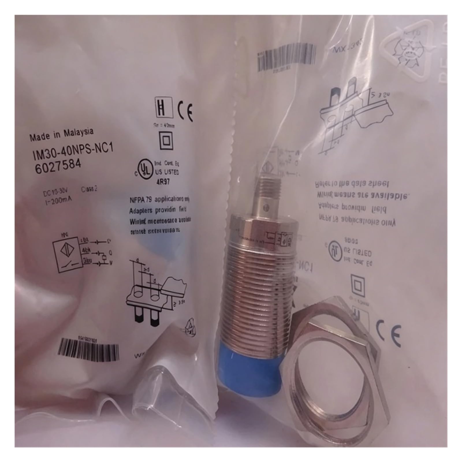 TPKMVGAP 1pcs sensor IM30-15BPS-ZC1 IM30-22BNS-ZC1 IM30-10BNS-ZW1 IM30-10BNS-ZW0 IM18-10BPS-NC1 IM18-10BNS-NC1 proximity switch(IM30-22BNS-ZC1)