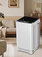 Vista 9 de 17.7 lbs Full Automatic Washing Machine with Spin Dryer - 10 Wash Programs, 8 Water Levels, LED Display, Drain Pump, Washer for Apartment, Dorm