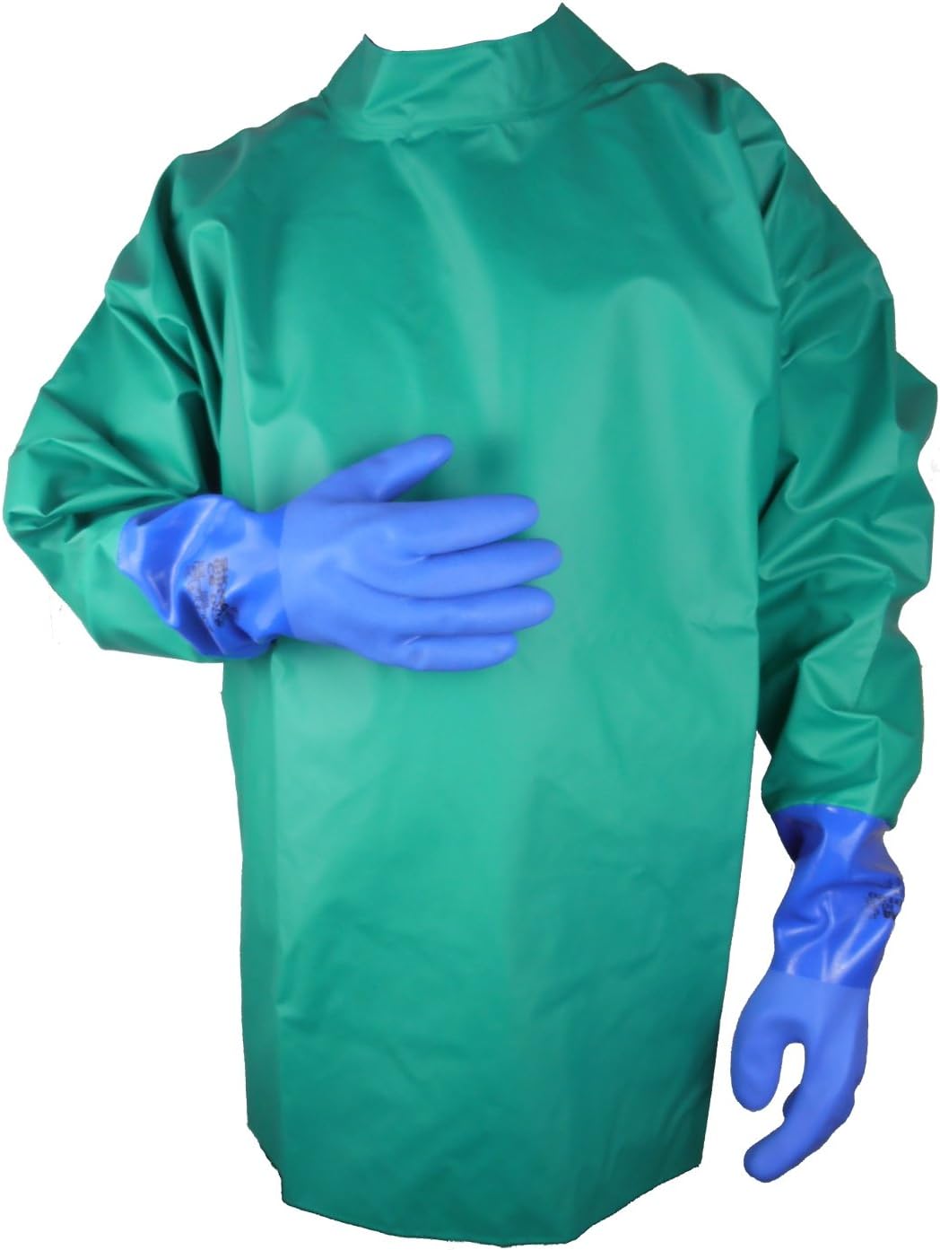 Alpha Solway Chemmaster SP7736/1 Green PVC Cape/Jacket With PVC Gauntlets Size 9, L, Green