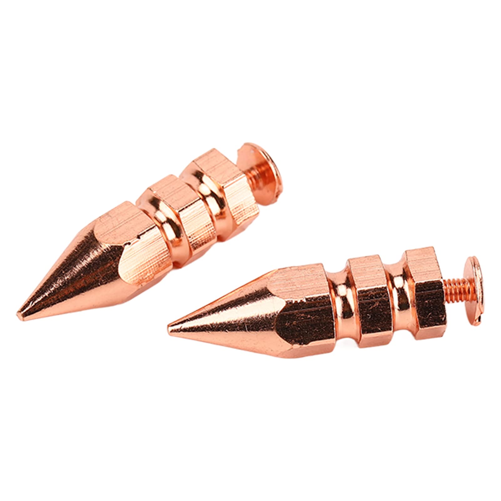Remaches de Metal Galvanizado de Oro Rosa con Forma de Cono Punk para Decoración de Ropa, Zapatos y Bolsos (latón 2)