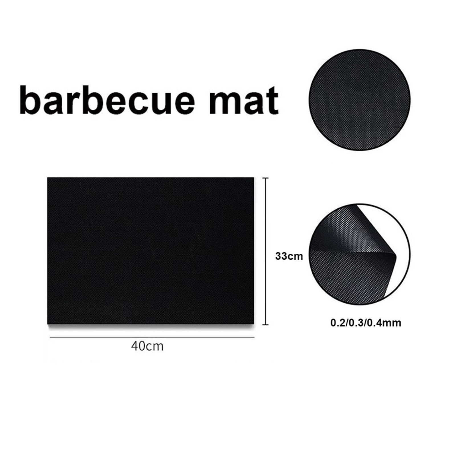 Alfombrilla Barbacoa Estera for Parrilla de Barbacoa de 40x33cm, Placa de Barbacoa Reutilizable for Hornear, Herramientas de Revestimiento de láminas for Asar y cocinar(10pcs)