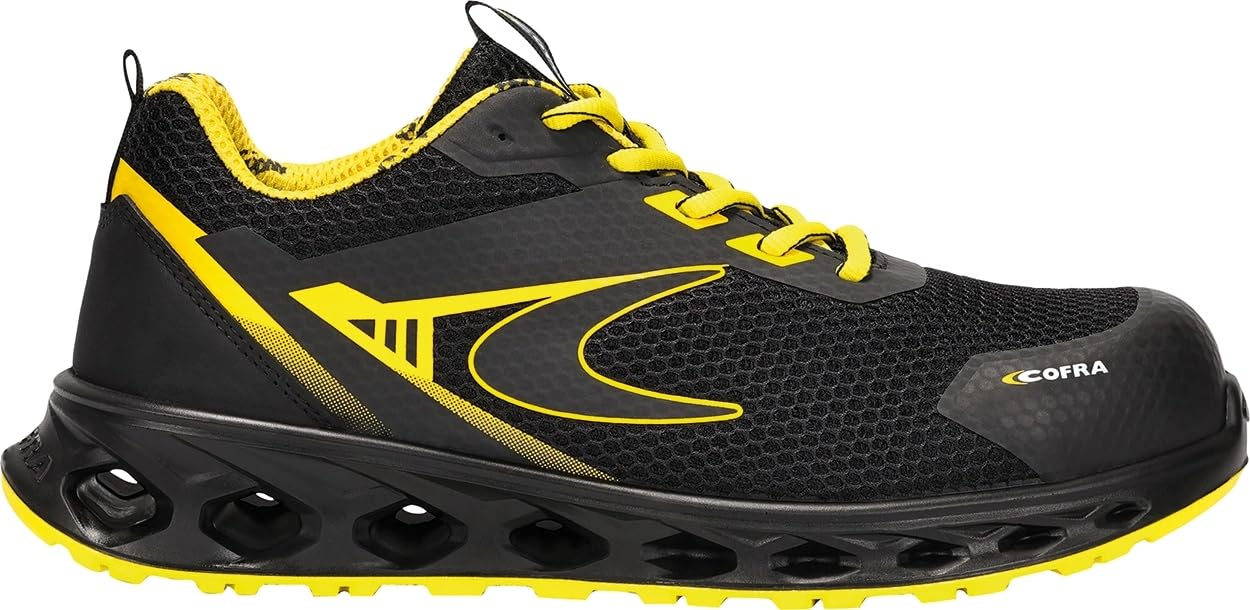 COFRA Gait - Zapatos de seguridad para hombre y mujer, S1P, empeine de tejido transpirable, bajo ajuste cómodo