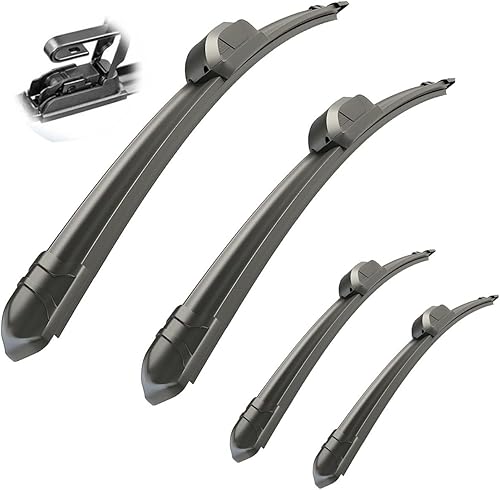 Car Wiper Compatible with KIA Niro 2016-2021 Front Wiper Blades Soft Rubber Windscreen Wipers Auto Windshield 26"+16" 650mm + 400mm (Color 4 PCS)