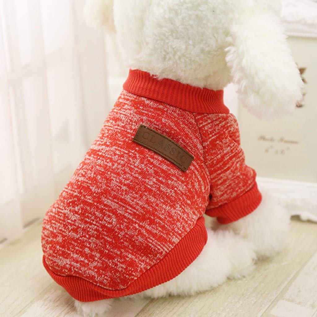 Pull Pour Chien D'hiver - Tissu Polyester Doux, Design Mignon, Plusieurs Tailles (Gris, L)