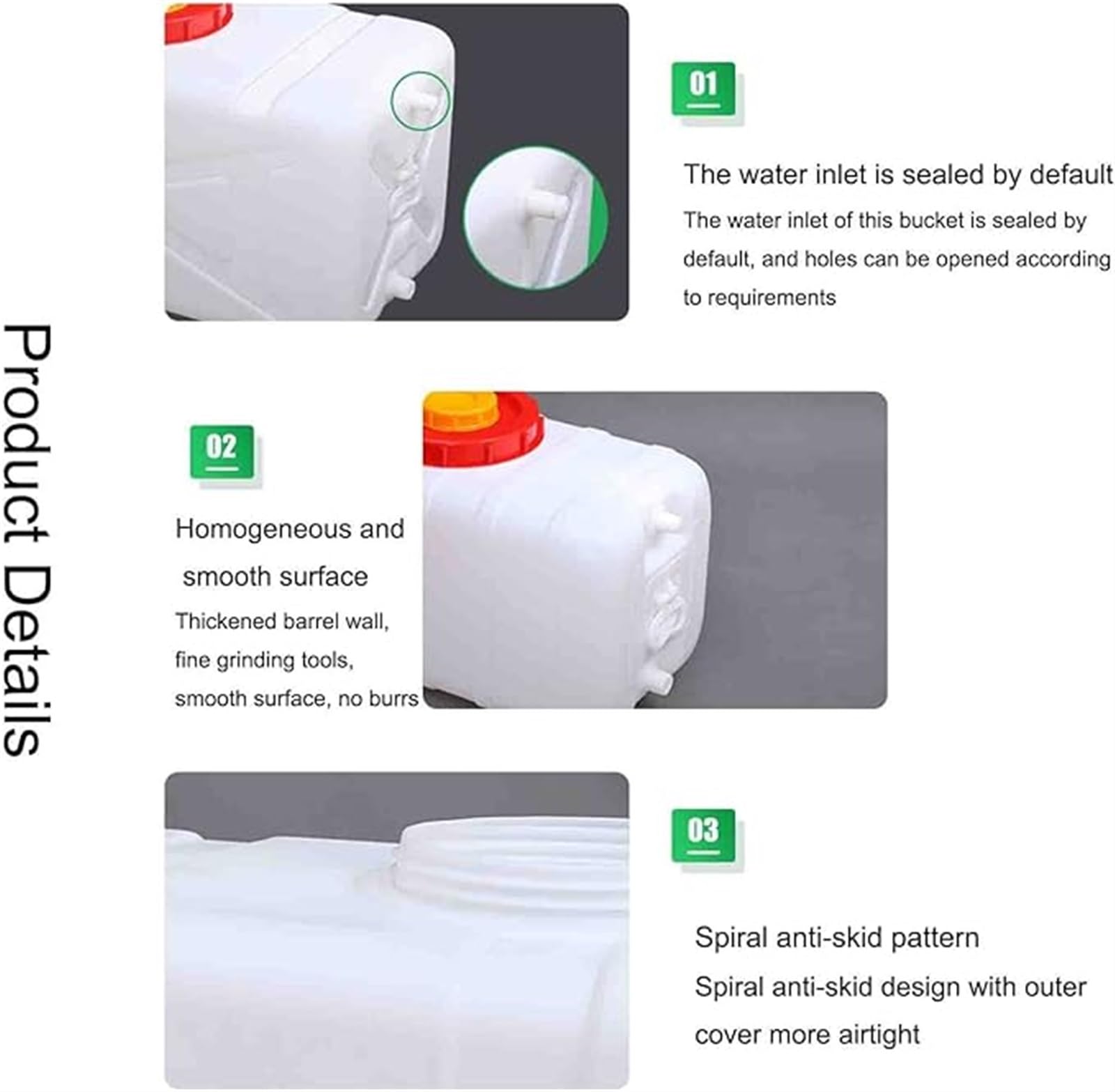 Contenitori d'acqua Secchio Acqua Domestico 50L/100L/150L/200L,Contenitore Acqua Campeggio Portatile con Rubinetto, Serbatoio Acqua Campeggio All'aperto, Secchio Rettangolare Adatto For Auto Vi