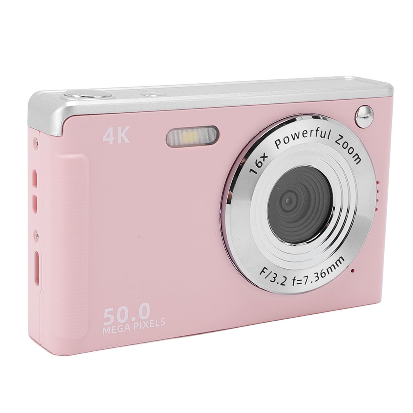 Camera Digitale da 50 MP 4K, Fotocamera AF AutoFocus con Zoom 16x, Luce di Riempimento, Carta da 32 GB per Bambini, Adolescenti, Studenti, Piccollo Compatto e Fotocamera Scatta