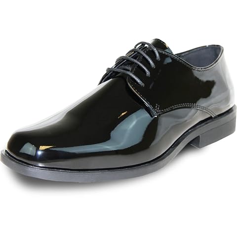 vangelo Men Dress Shoe TAB and Tux Oxford Formal Tuxedo for Prom Wedding Uniform Medium and Wide Width
