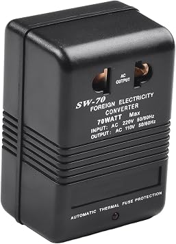 Step Up Down Voltage Converter Transformer 100W, Dual AC 110V 120V to 220V 240V Power Adapter for Travel Home Office Use, Compact Design for Small Appliances Under 50W
