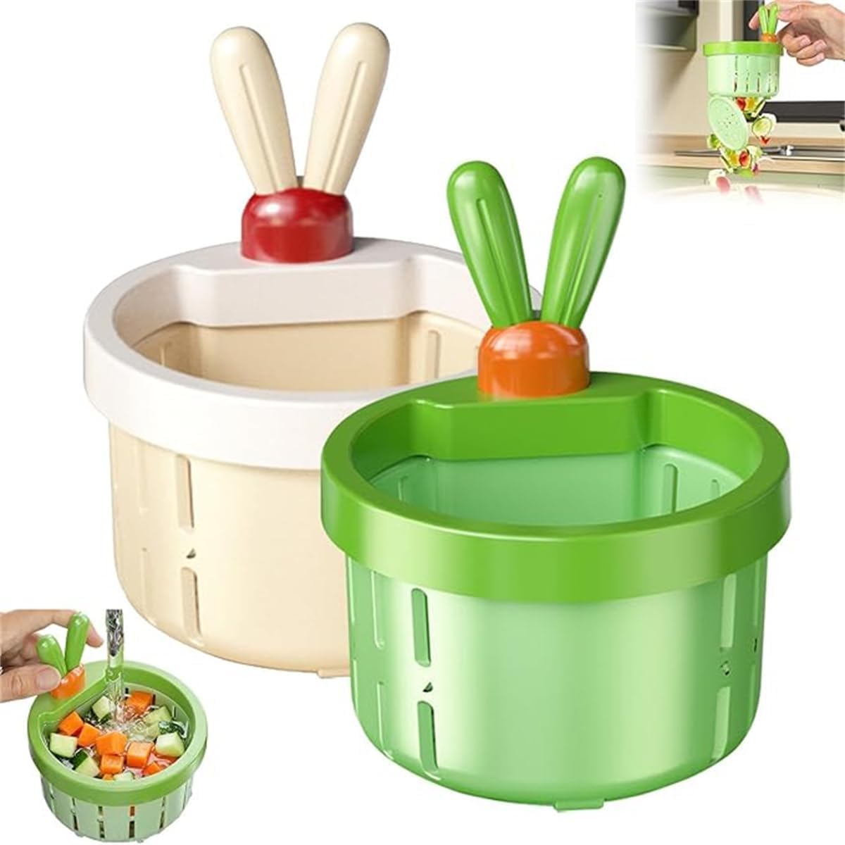 Cactus Kitchen Sink Drain Strainer,Press-to-Dump Kitchen Sink Filter Basket,Food Residue Collector,Anti-Clogging,Fun Sink Accessory for Home Bathroom