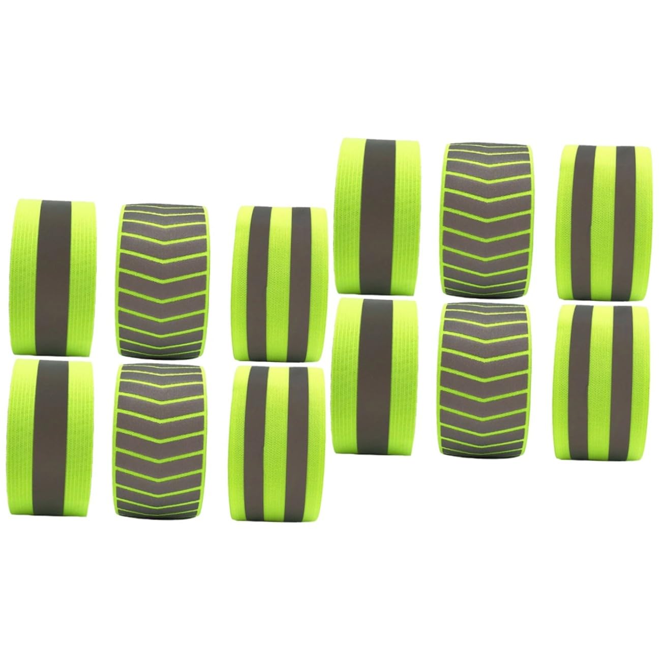 ibasenice Brazalete Reflectante Corredores Fluorescente Cinturón De Correr Reflexivo Noche Banda Brazaletes Pulseras Reflectantes Pulseras De Seguridad Green