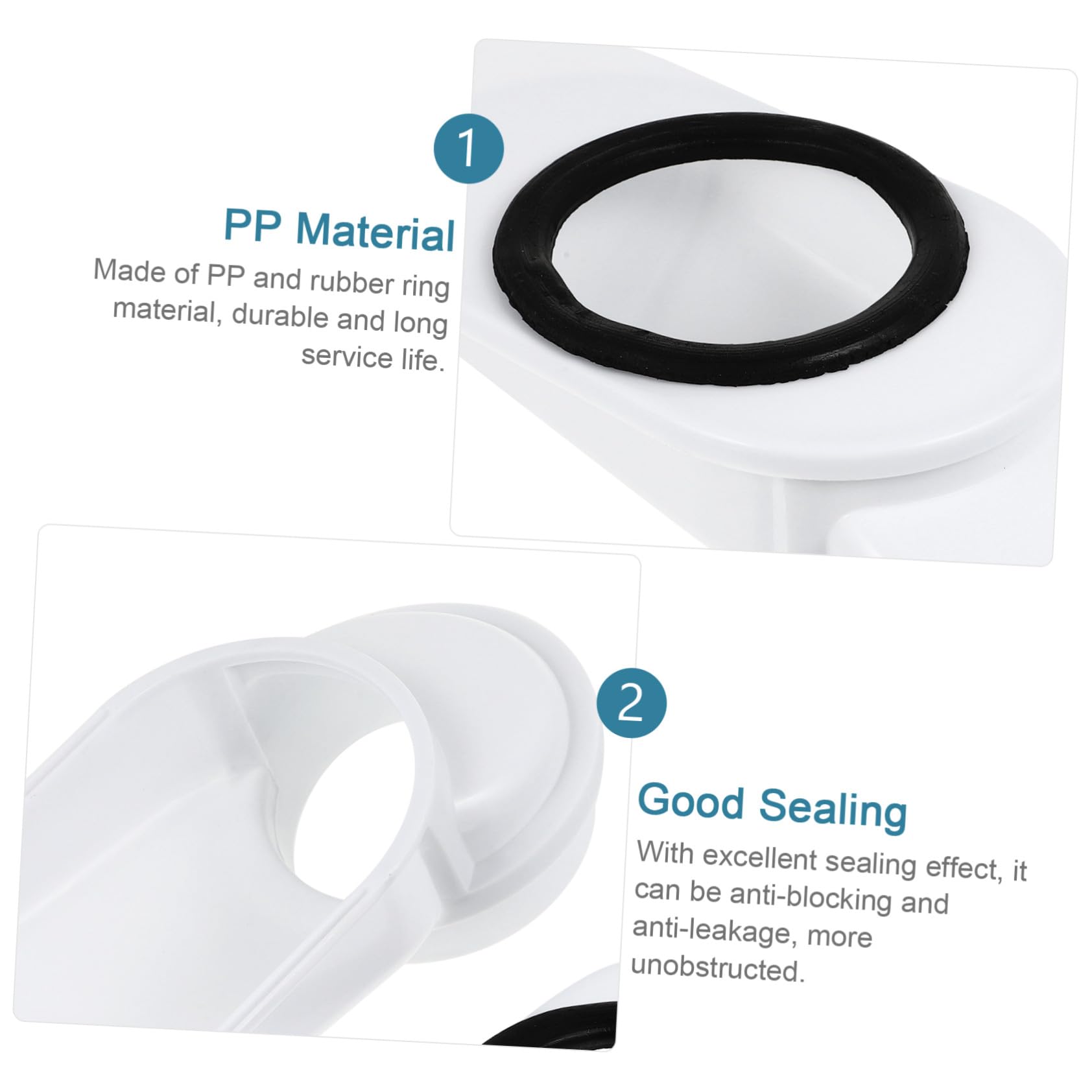 Kit Desplazador de Desagüe para Inodoro Compatible con Salidas Antiobstrucción Antileakage