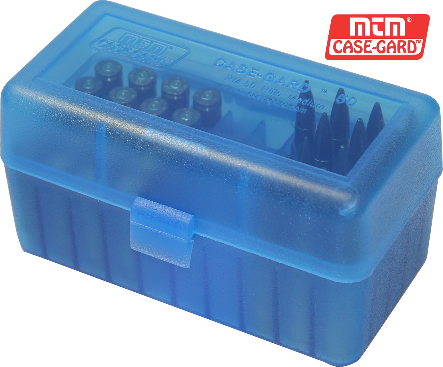 MTM 50 Round Flip-Top Rifle Ammo Box 220 Swift 243 308 Win