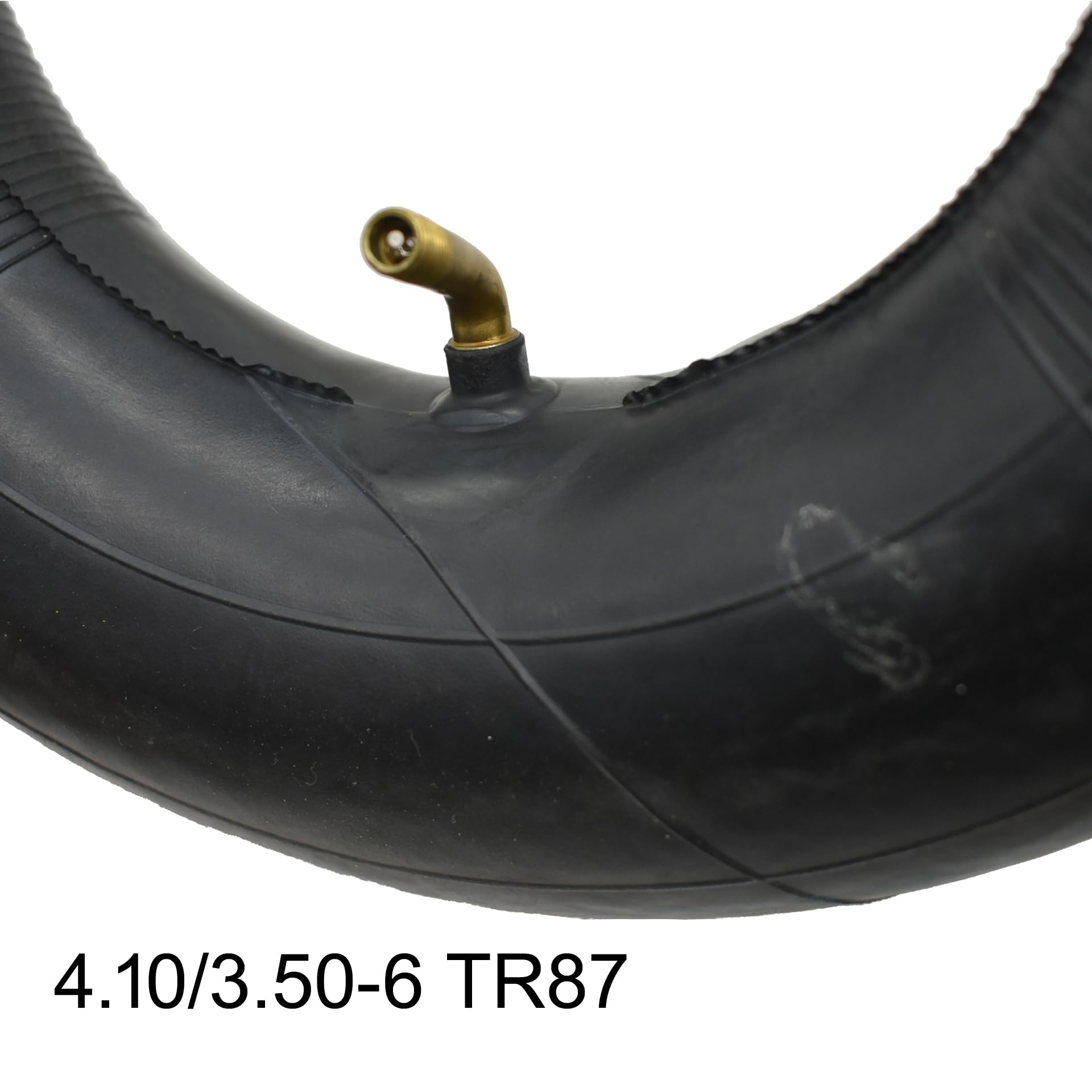 QsEzDo 4.10/3.50-6, 13x4.00-6 Replacement Inner Tube (1 Pack) with TR87 Bent Valve Stem. Compatible with Wheelbarrows, Mowers - Image 3