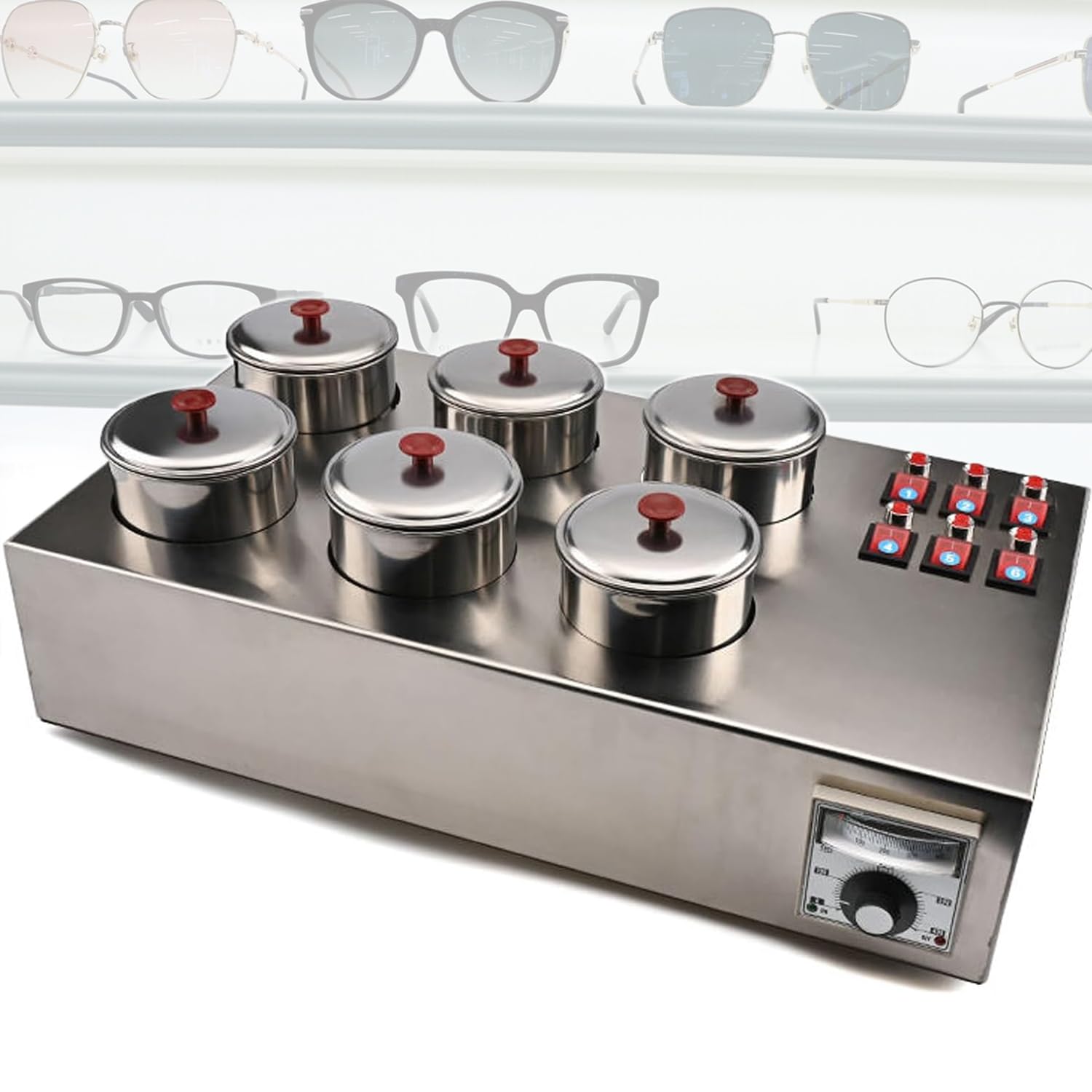 Machine de teinture de lentilles optiques en acier inoxydable haut de gamme