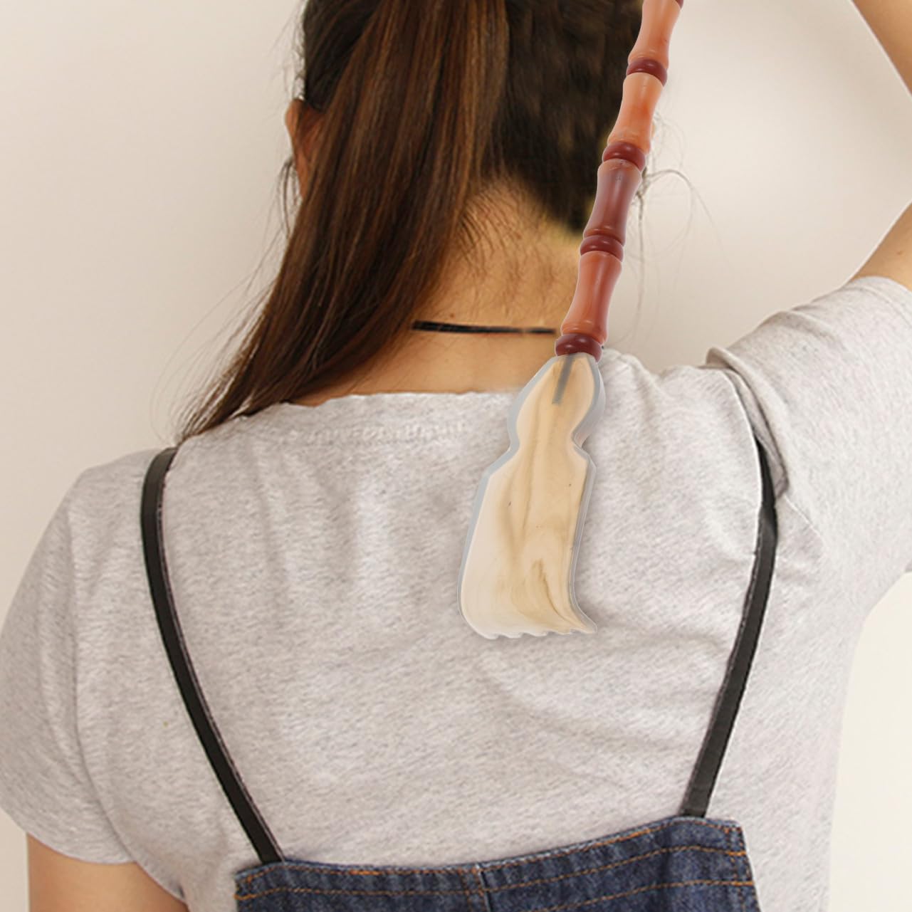 CALLARON 4stücke Rückenkratzer Ergonomischer Rückenmassager Echtem Horn Tragbares Massagewerkzeug Für Zuhause Für Juckreizlinderung Und Entspannung