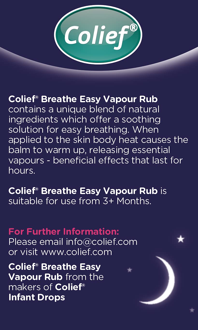 Colief Breathe Easy Vapor Rub Soothing Chest Rub for Babies