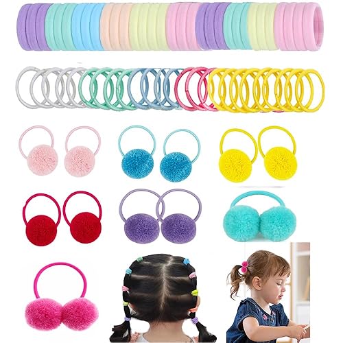 222 ligas elásticas para el cabello para niñas pequeñas, bandas de goma para coletas, accesorios para el cabello para niñas pequeñas, coloridos