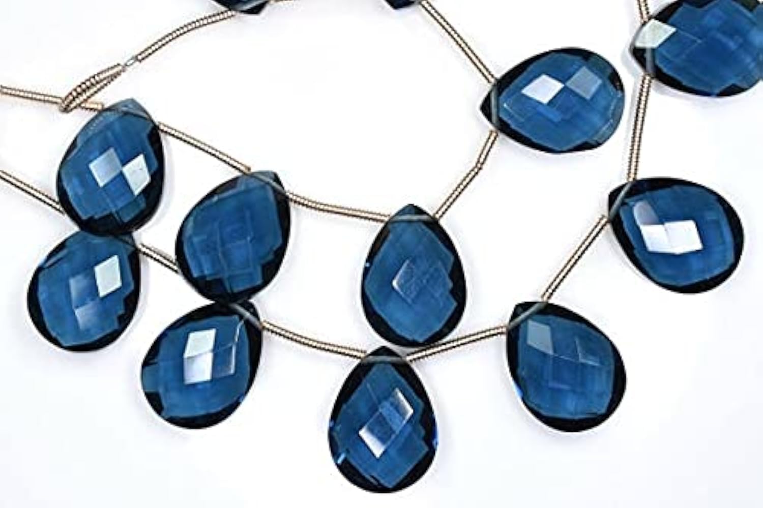 Quartz bleu iolite en paires parfaites pour réussir vos boucles d'oreilles