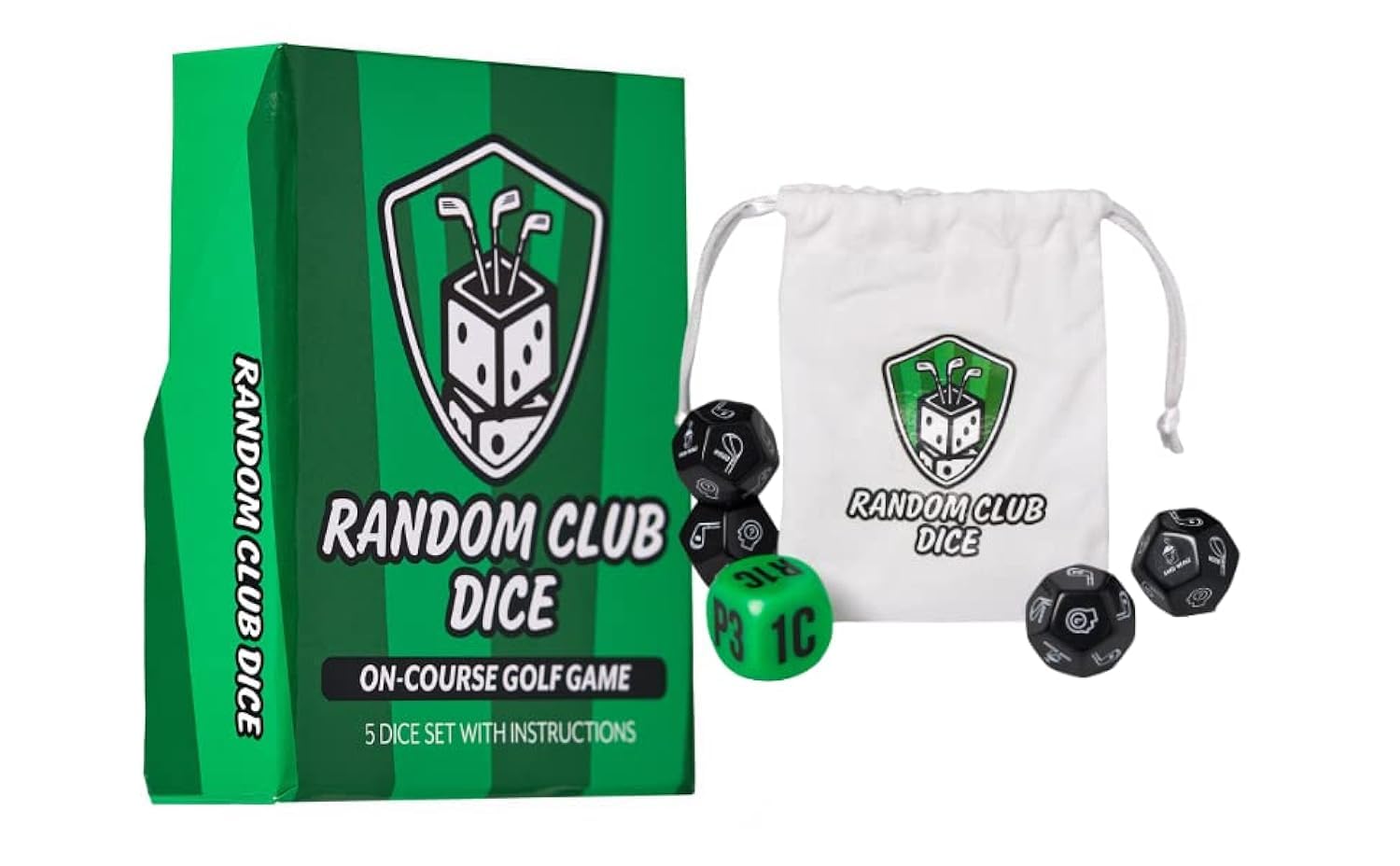 Random Club Dice On-Course Golf Game from Fun & Challenging Golf Game | Perfect for Golfers of Any Skill Level