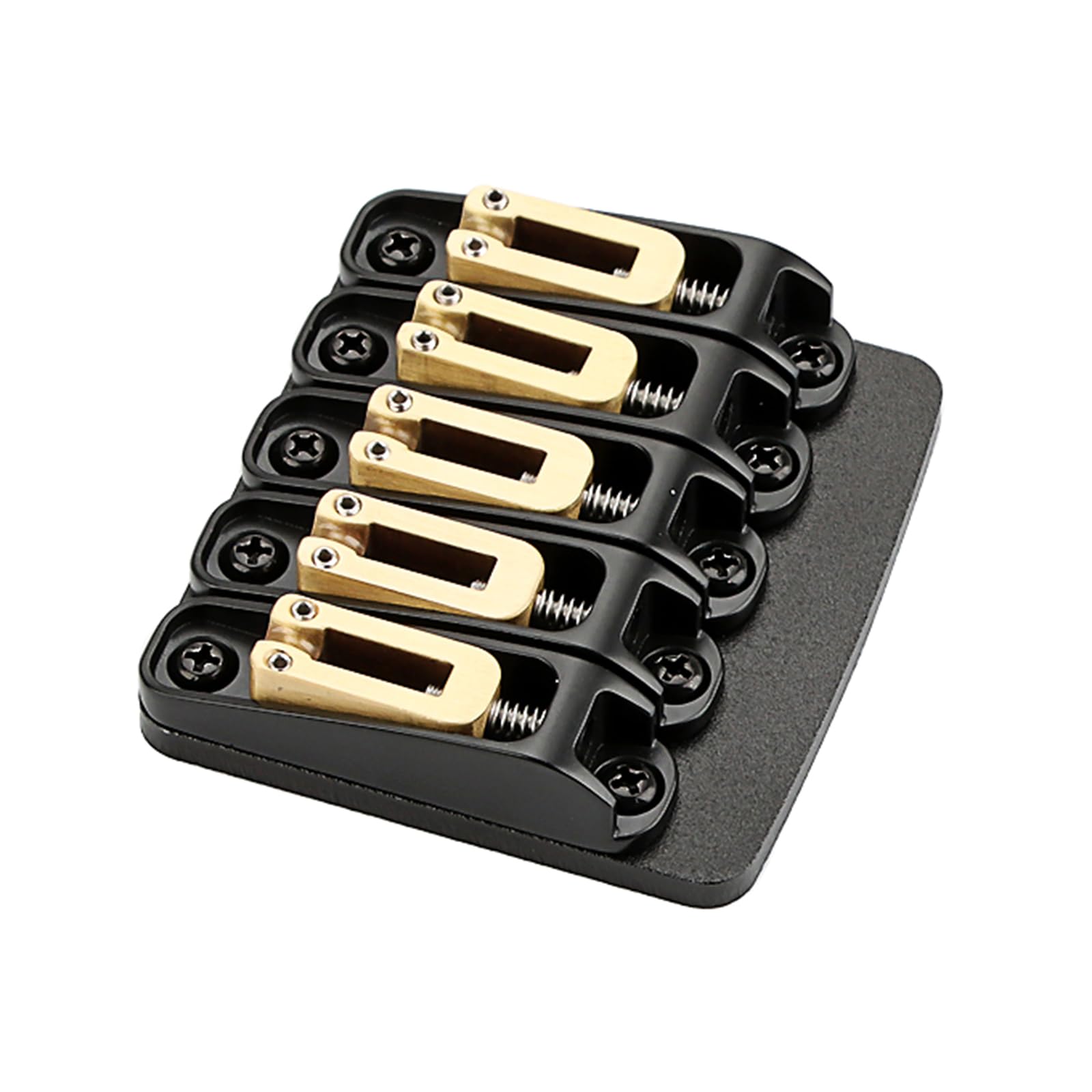 Ponte Per Chitarra Elettrica Nera Ponte Fisso A Sella In Rame Hardtail 81mm Parti E Accessori Chitarra Ukulele Basso Elettrico A 5 Corde