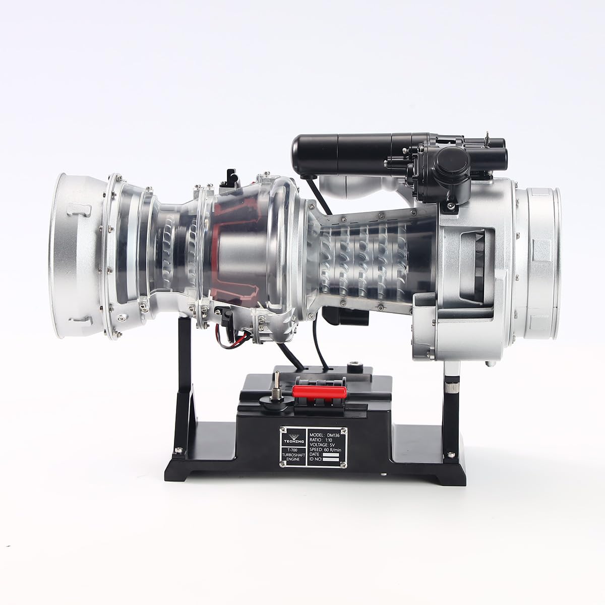 Kit de modelo de motor turboeje, simulación de metal a escala 1/4, helicóptero militar eléctrico, kit de modelo de motor turboeje, 470 + piezas, kit de educación científica mecánica, regalo para