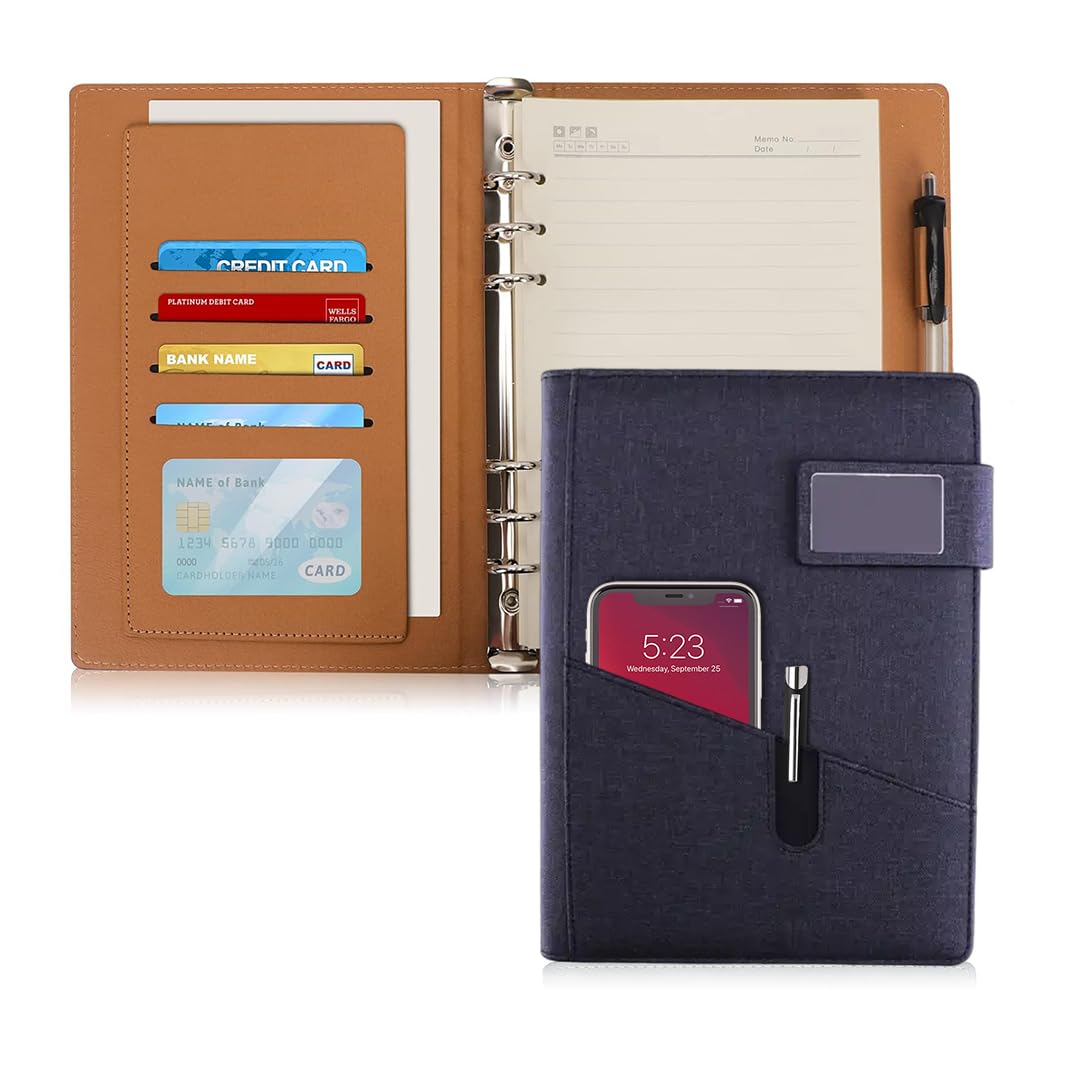 Giftana Office Planner Notebook Diary, Jute Diary with Magnetic Lock, Organizer Diary for Office Personal Daily Planner Notebook Diaries, New Year Corporate Gifts for Employee- Black