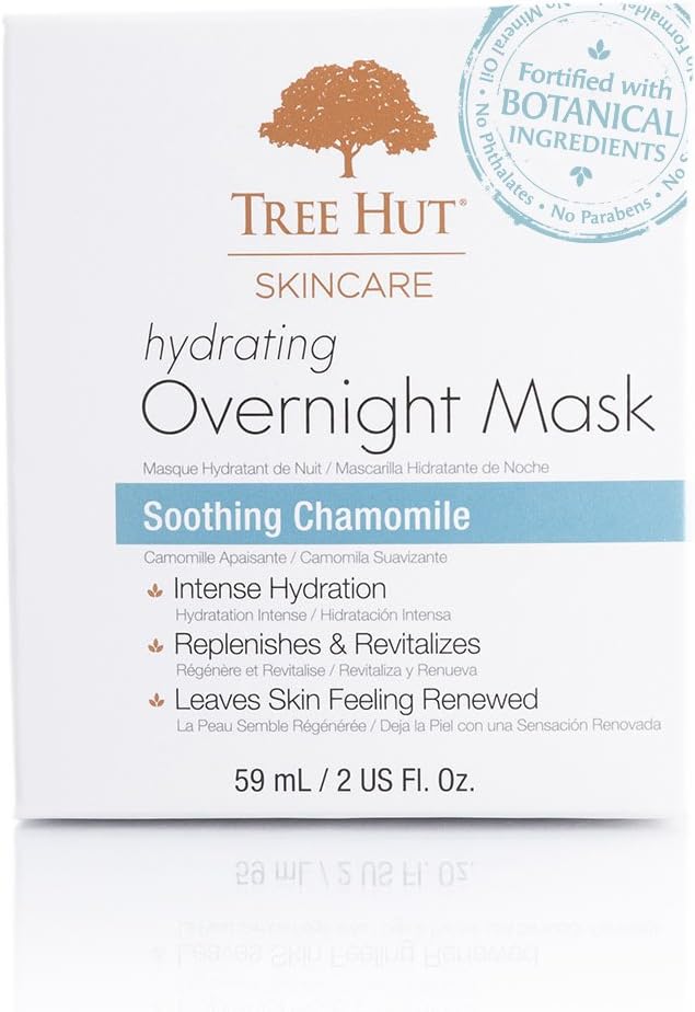 Tree Hut Skincare Hydrating Overnight Mask, Soothing Chamomile, 2 Fluid Ounce