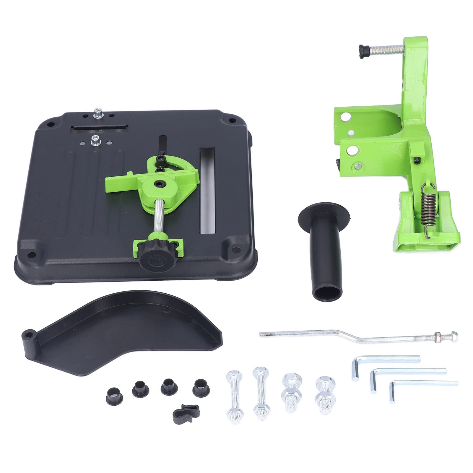 Cocoarm Supporto per Smerigliatrice Angolare, Base del Supporto per Smerigliatrice in Acciaio Inossidabile ABS per Utensili da 100 a 125 Mm, Angolo Regolabile con Scala, Vite di Fissaggio Filettata,
