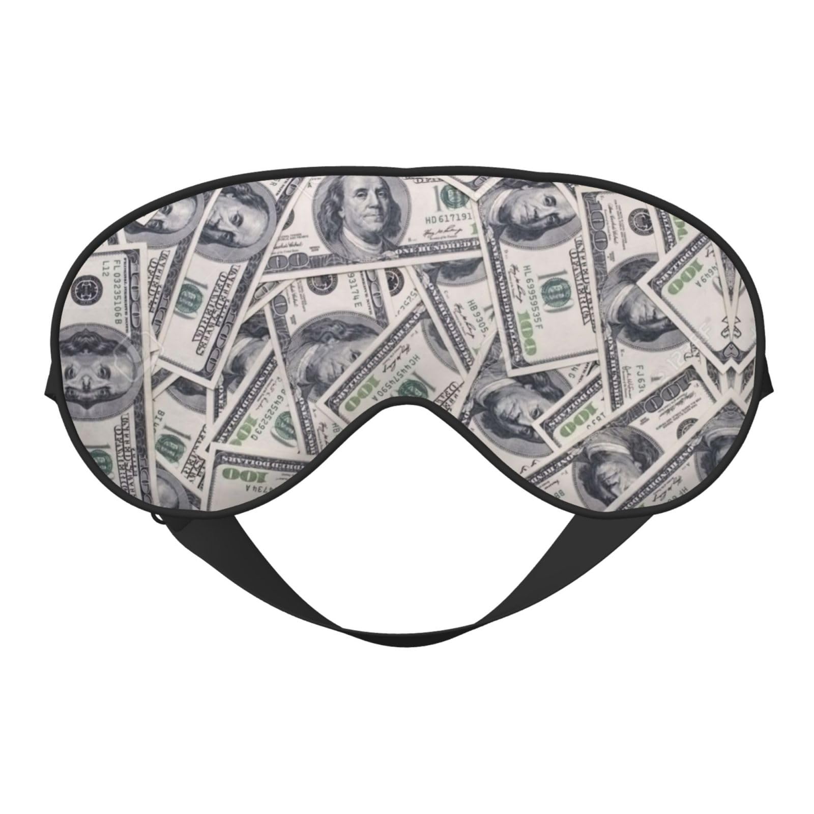Sleep Mask Us Dollars Money Breathable Blackout Eye Mask for Women Men Shade Cover Sleeping Eye Cover