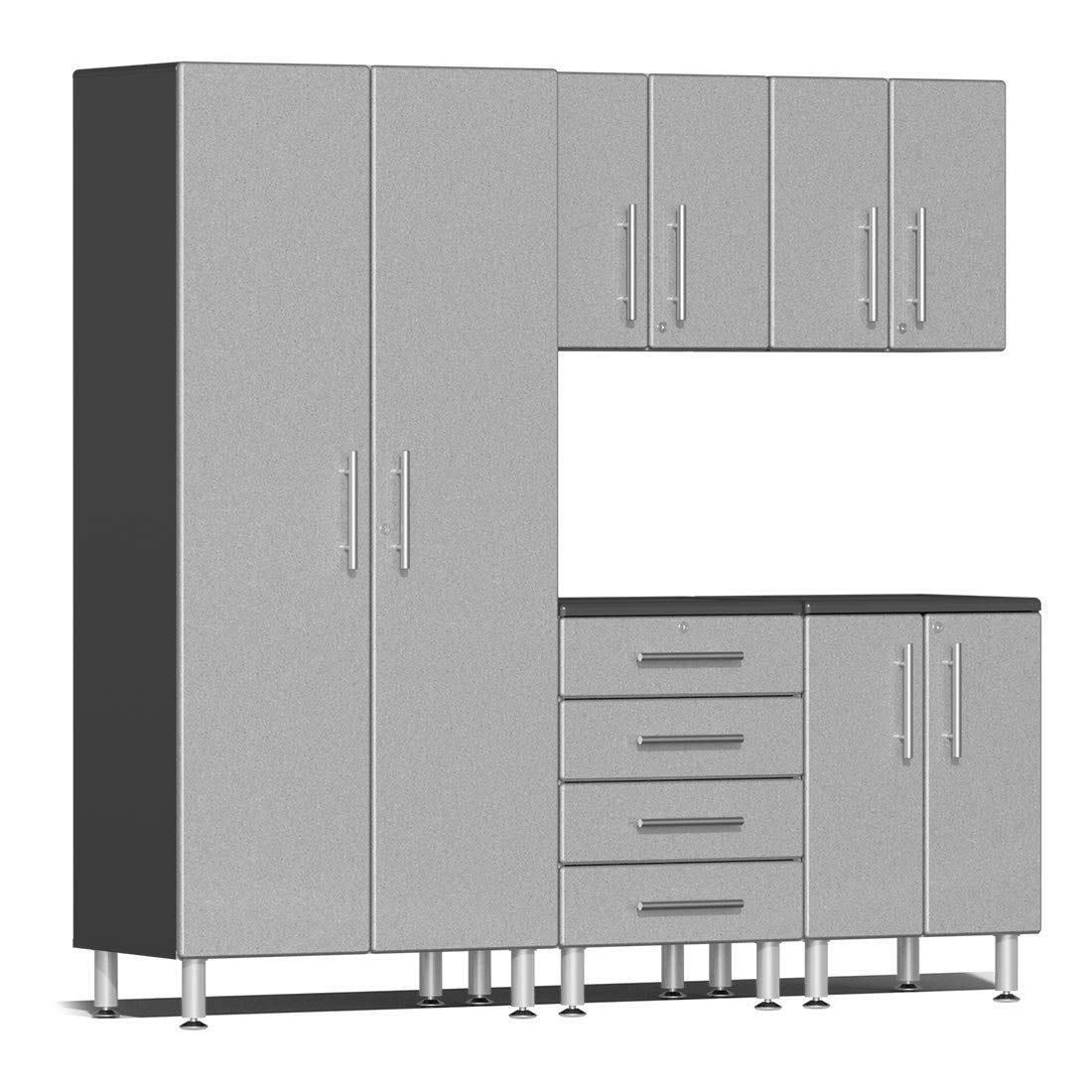 Ulti-Mate UG22050S 5-Piece Garage Cabinet Kit in Stardust Silver Metallic