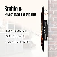 Vista 3 de Soporte de TV inclinable para la mayoría de televisores y monitores de pantalla plana curvada de 14 a 42 pulgadas, compatible con 22 24 27 32 39 40